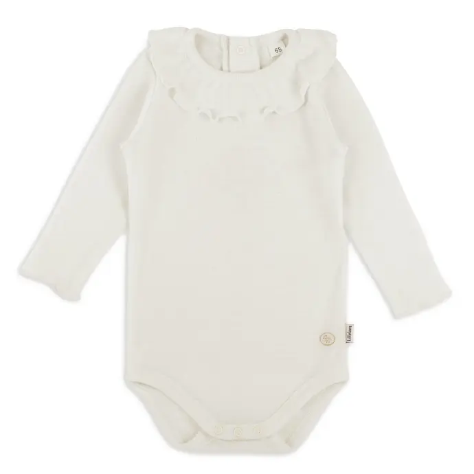 Wool body ruffle collar